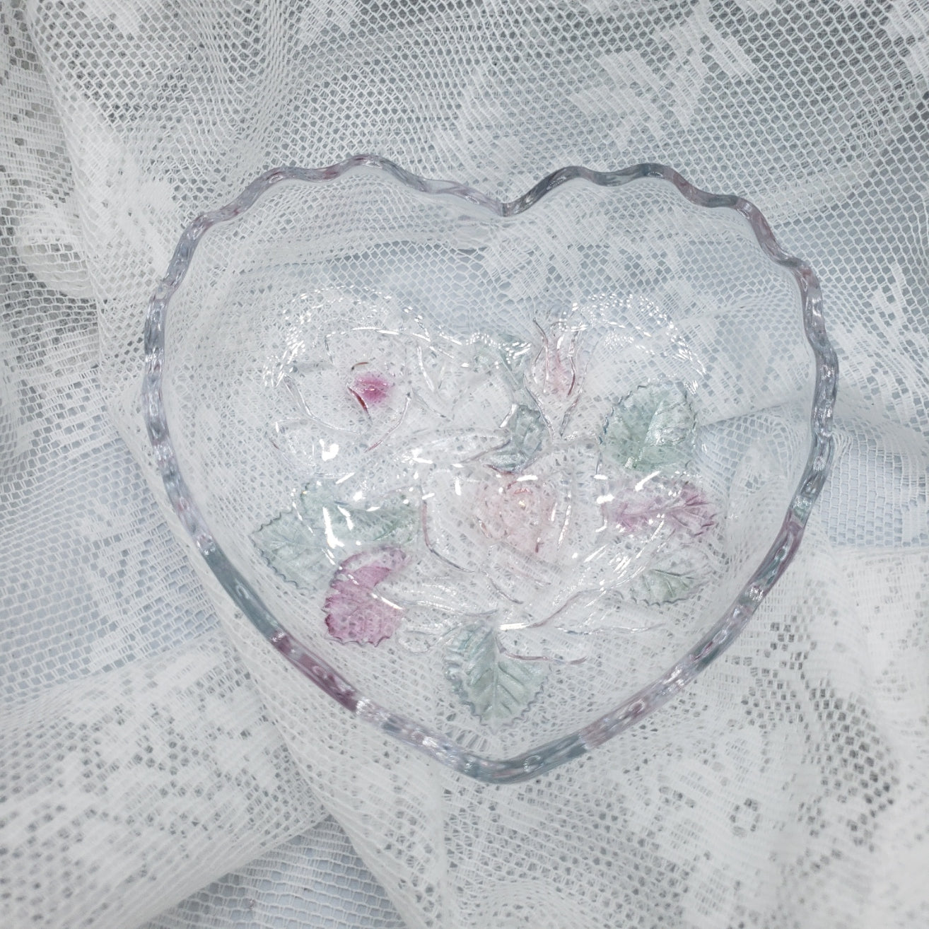 Crystal Trinket or Candy Dish 6"