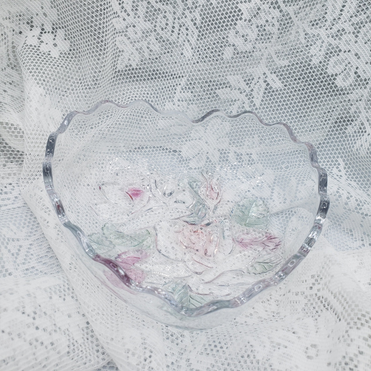 Crystal Trinket or Candy Dish 6"