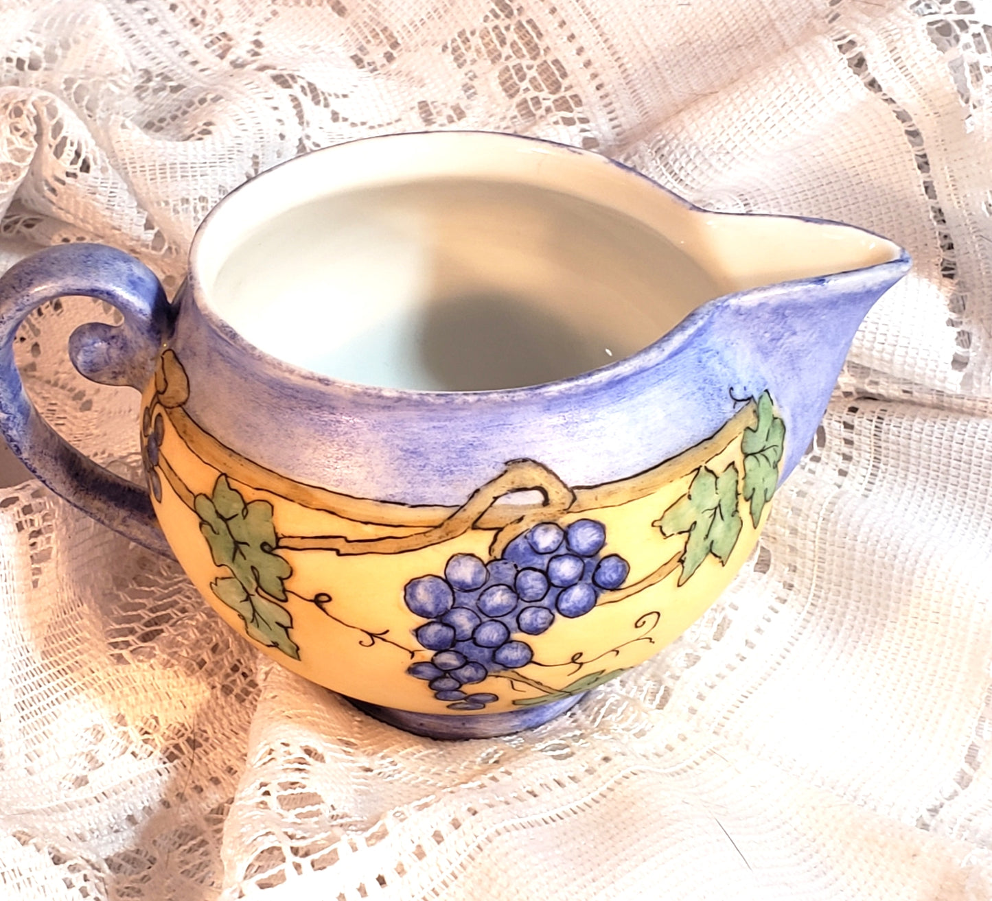 Pirkenhammer handpainted creamer - Czech