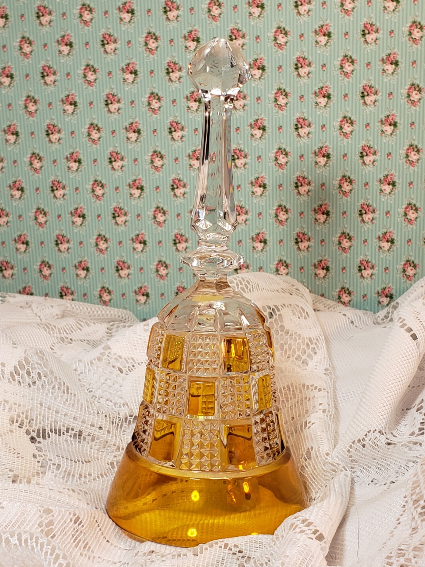 Cut Glass Dinner Bell ~ Crystal