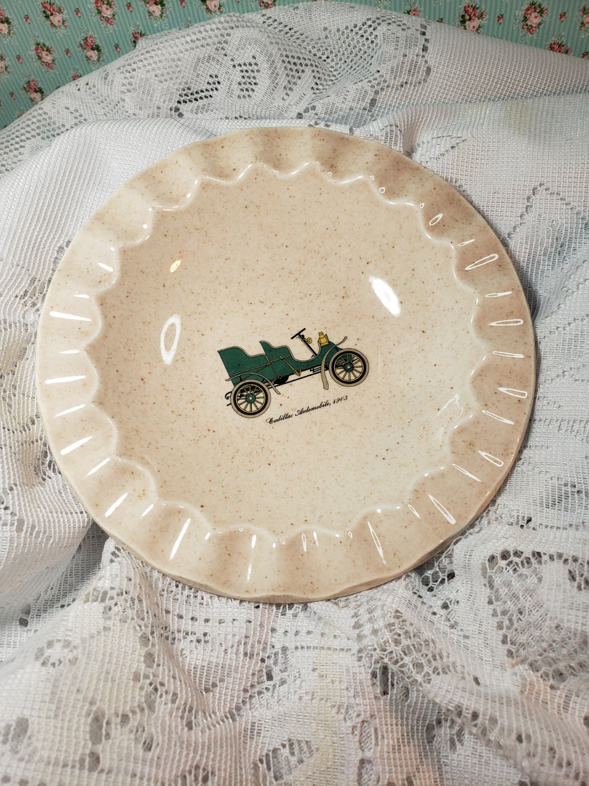 Royal China Vintage Automobile Ashtray
