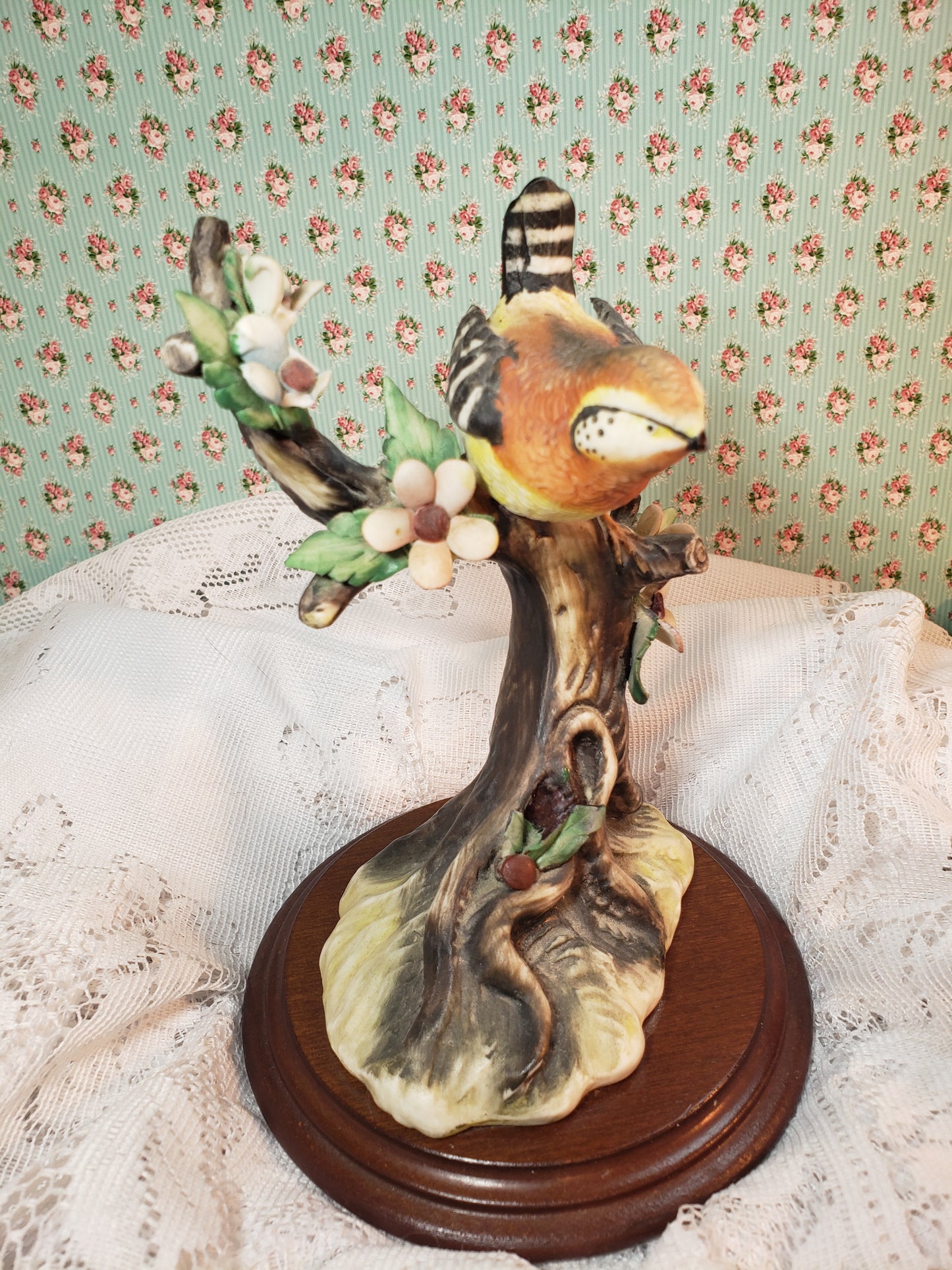 Bird on a limb figurine