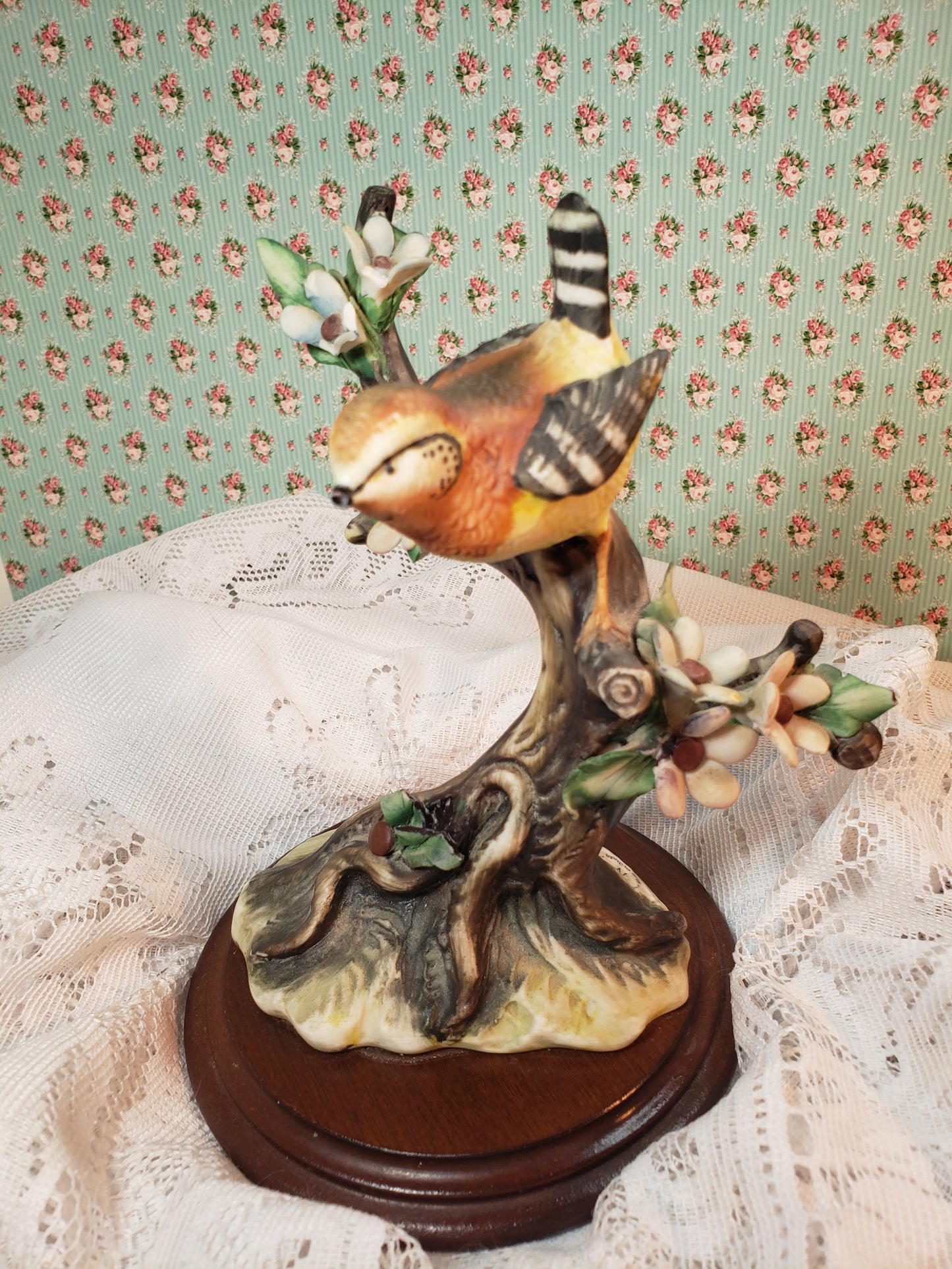 Bird on a limb figurine
