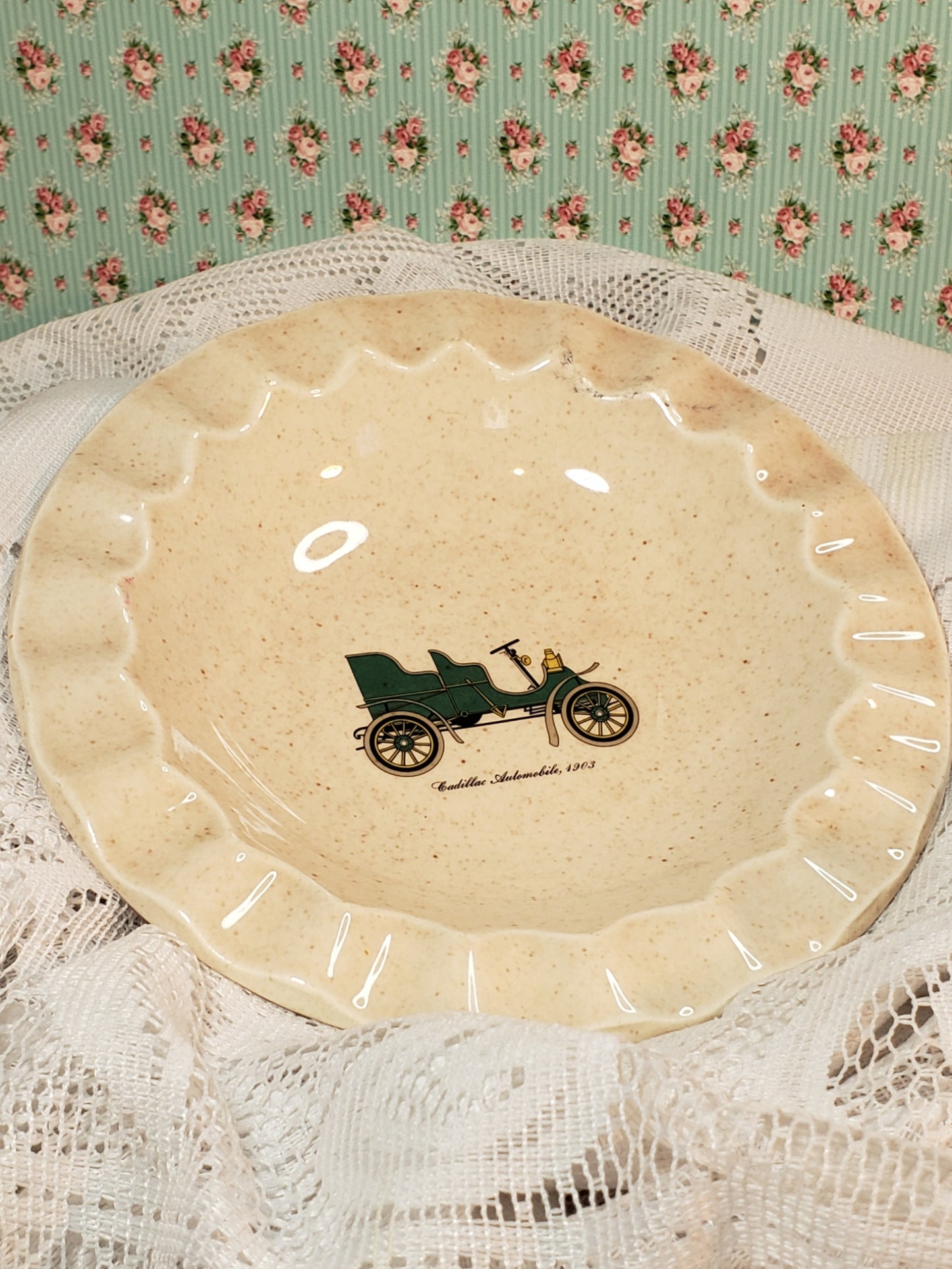 Royal China Vintage Automobile Ashtray