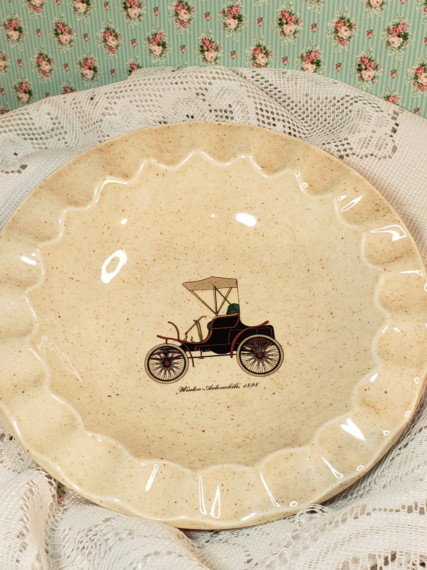 Royal China Vintage Automobile Ashtray