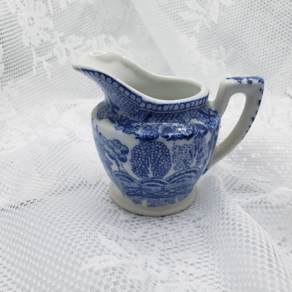 Blue and White Vintage Creamer