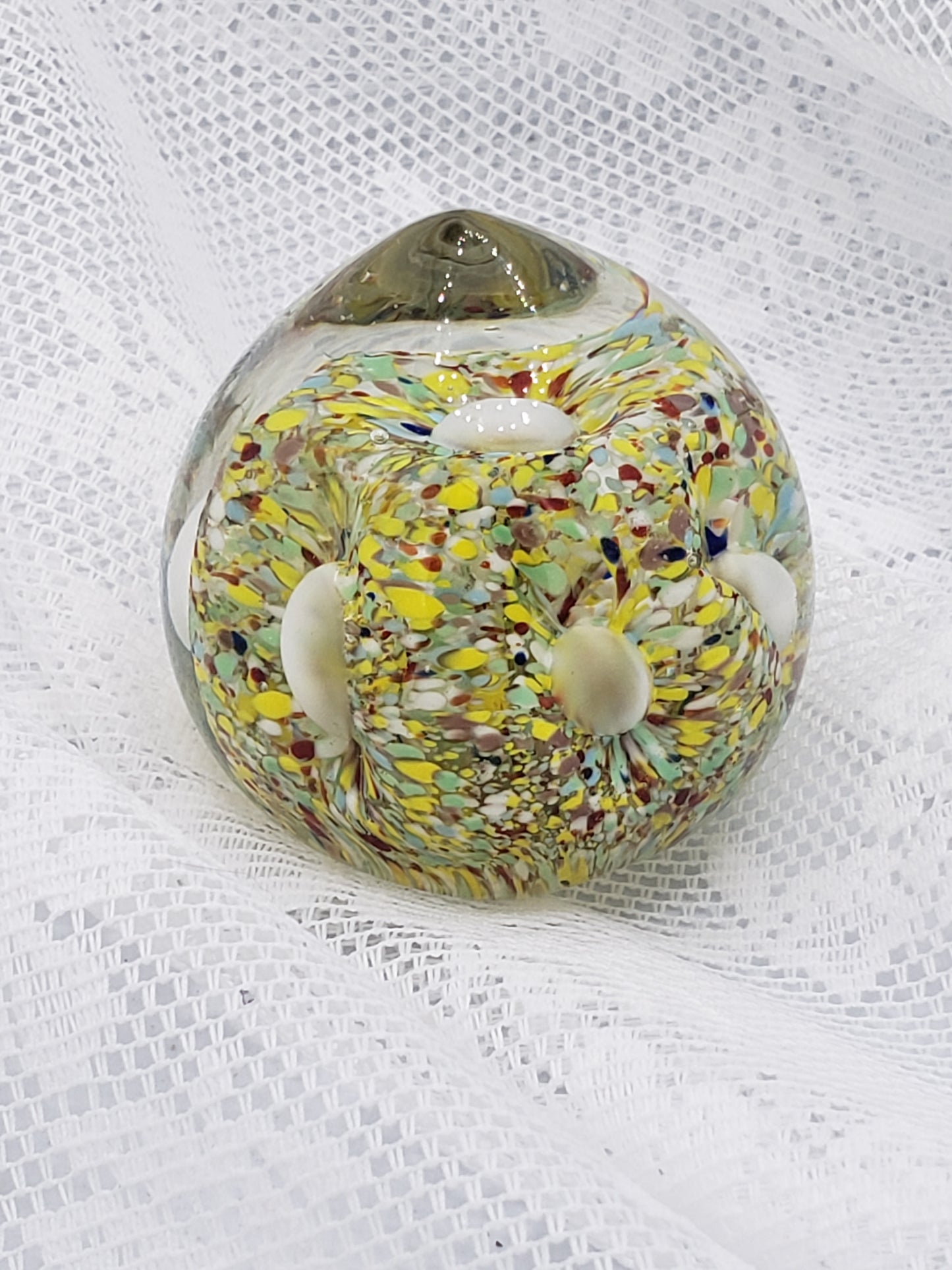 Vintage Japan Glass Onion Paperweight
