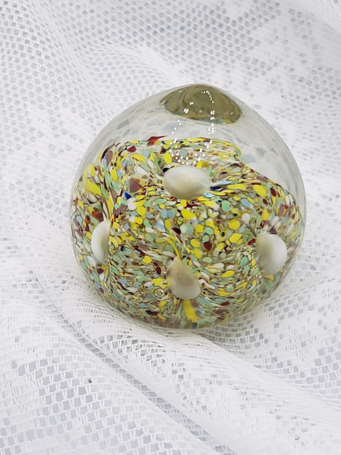 Vintage Japan Glass Onion Paperweight