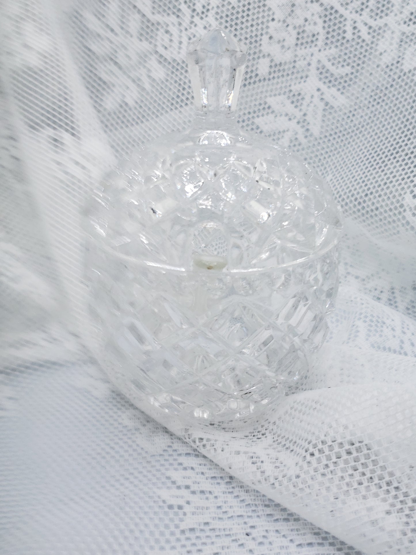 Waterford Crystal Sugar Bowl Cover & Spoon