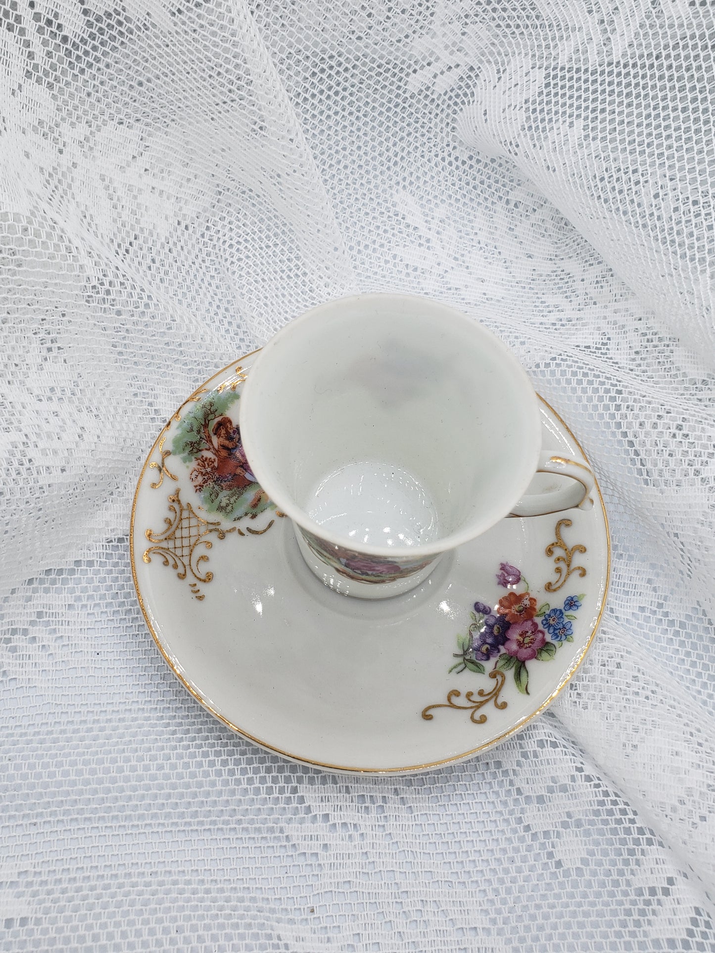 Demi Teacup and Saucer Vintage