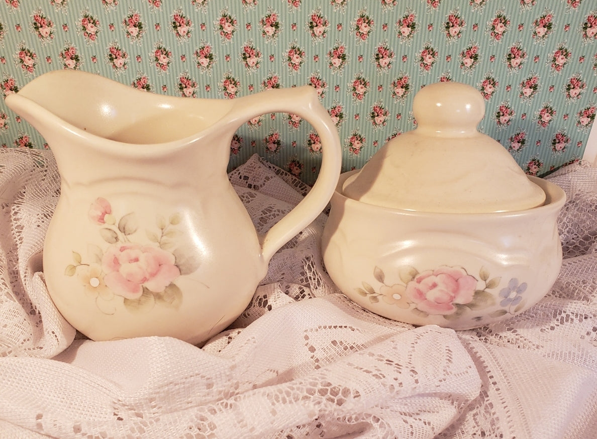 Pfaltzgraf Sugar & Creamer - Tea Rose