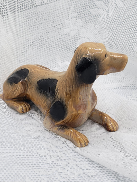 Vintage Ceramic Dog Statue