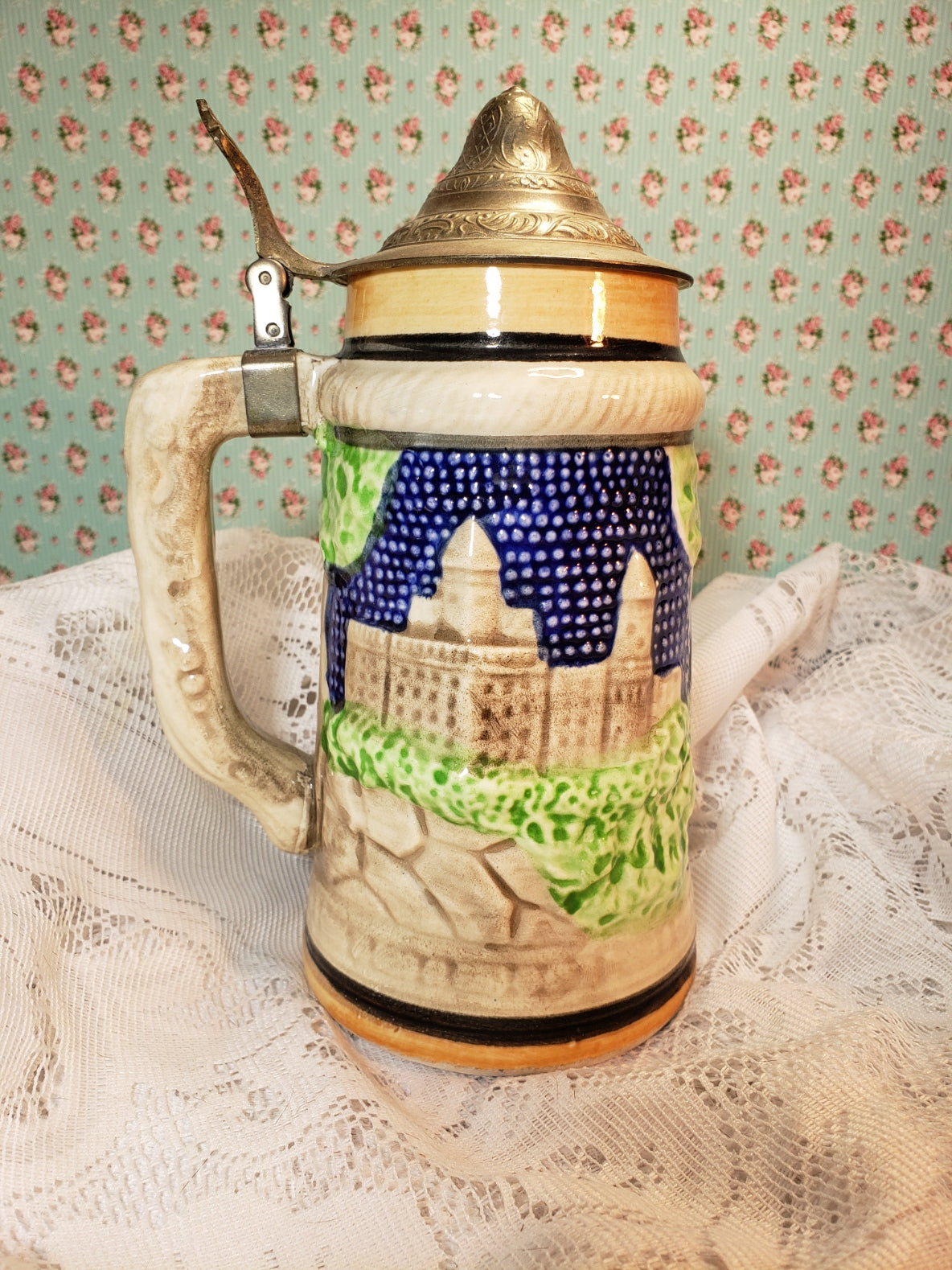 Vintage Beer Stein ~ Japan 8"