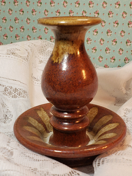 Pottery Candlestick ~ Handcrafted