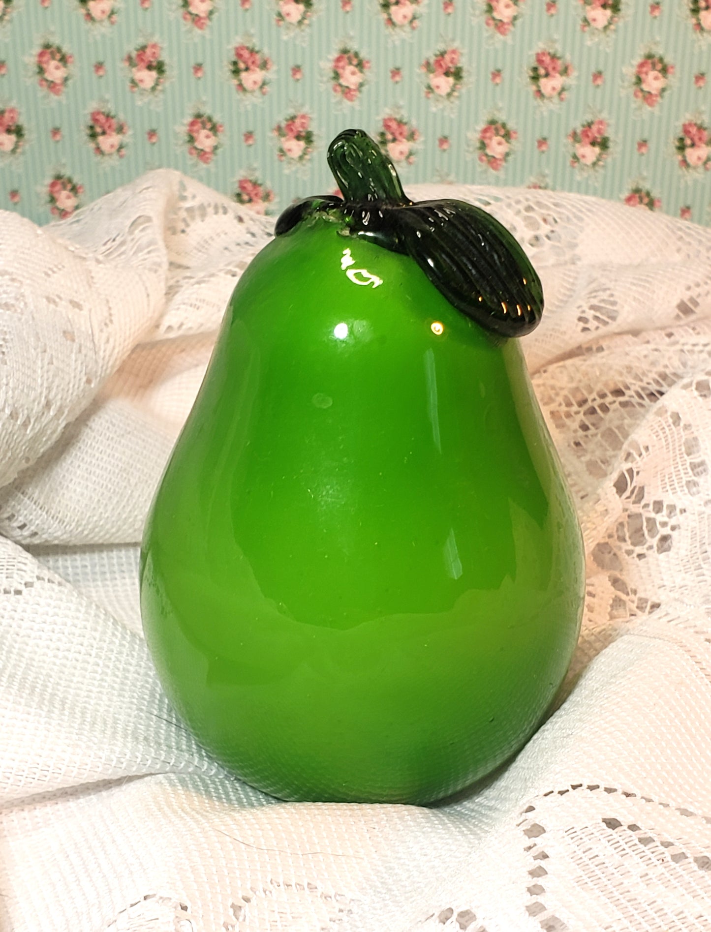 Glass Pear ~ Vintage Collectible