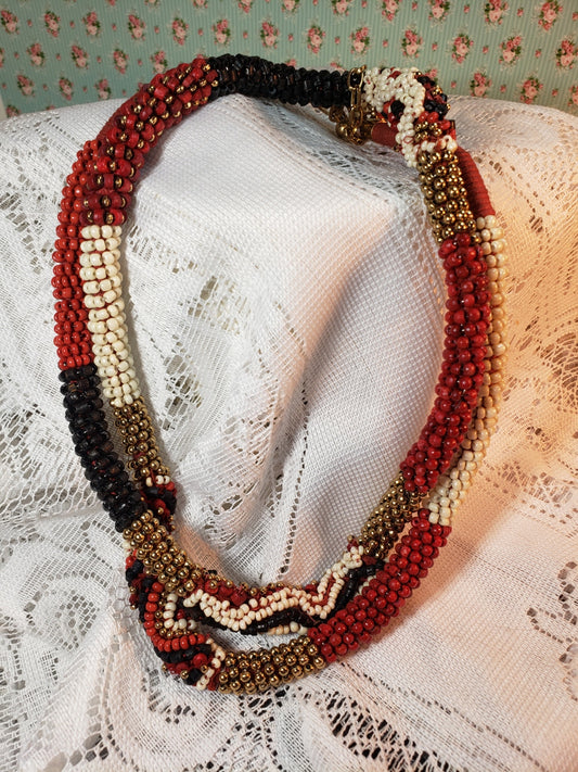 Chico's Beaded Rope Necklace