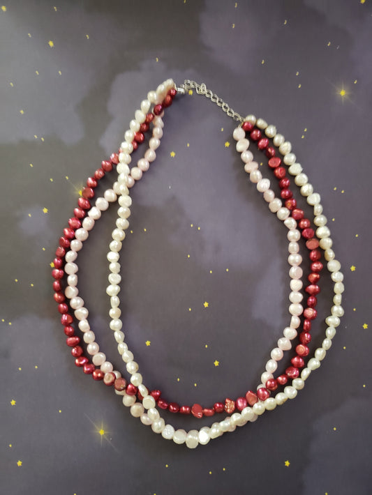 Red & White Necklace
