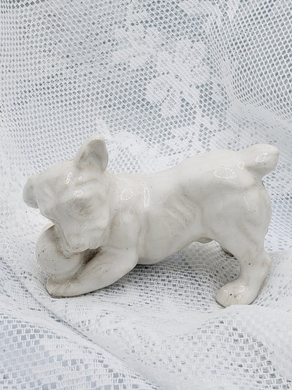 Belleek Parian Porcelain Terrier